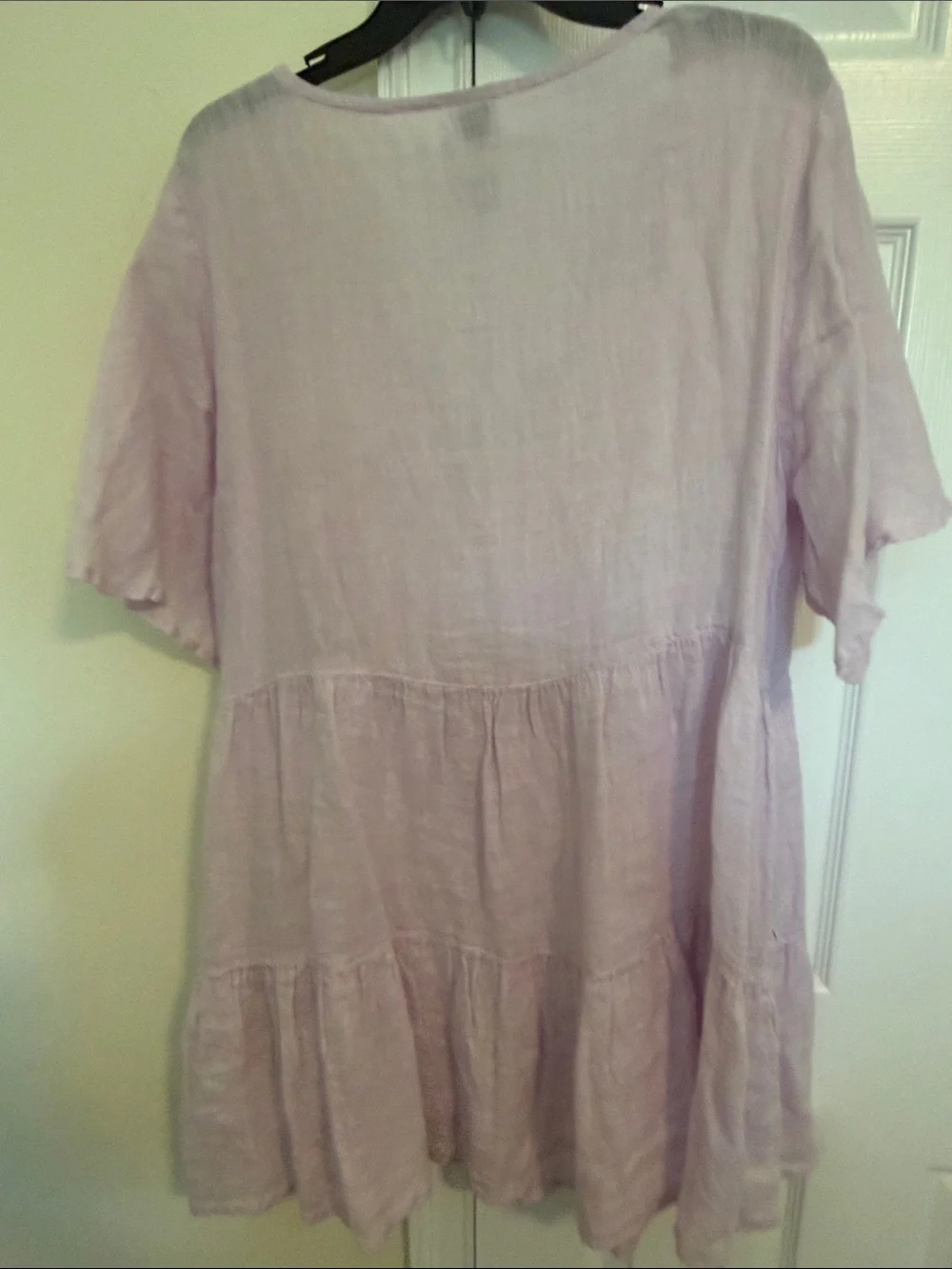 Joie Lavender Tiered Linen Swim Coverup